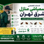 سمپاشی منازل شرق تهران
